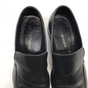 Emporio Armani | Shoes | Emporio Armani Mens Leather Slip On  display picture 3